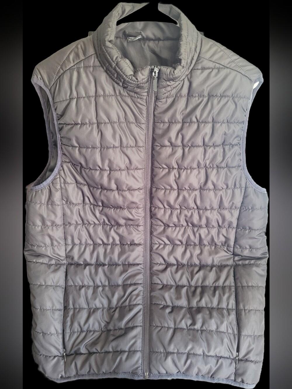 Mens Lightweight Quilted Vest - Black Size Large